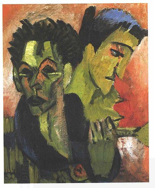 Ernst Ludwig Kirchner Douple-selfportrait China oil painting art